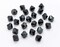 100pcs Authentic Preciosa 4mm (0.16 Inch) Small Faceted Bicone Crystal Loose Beads Jet Hematite Black Compatible with Swarovski 5301/5328 for DIY Jewelry Making Pre-B431